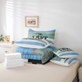 thumbnail image 5 of YST Vintage Lake House Comforter Set with Sheets, 7-Piece, Rustic Old Barn Door, Full, 5 of 5