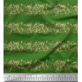 thumbnail image 1 of Soimoi Green Heavy Satin Fabric Lace Border Abstract Decor Fabric Printed Yard 54 Inch Wide, 1 of 5