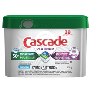 Cascade Platinum Dishwasher Detergent ActionPacs, Fresh Scent