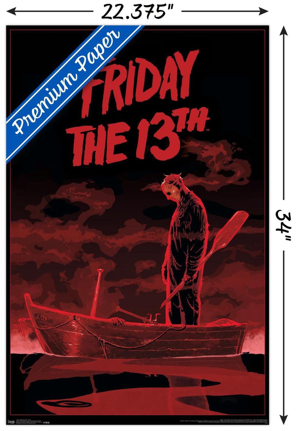 Friday The 13th - Boat Wall Poster, 22.375" x 34"