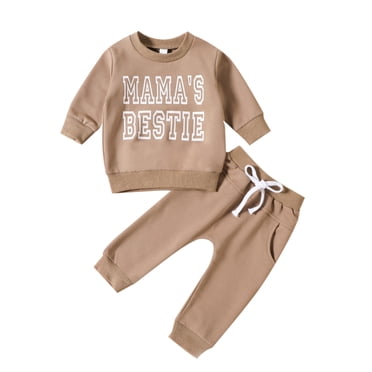 Zshosam Ensembles pour Bébé Garçon Nouveau-Né Hiver Tout-Petit Vêtements d'Automne pour Bébé Garçon Chandail à Manches Longues Imprimé Ensemble Pantalon Mignon Tenues d'Hiver pour Nourrisson Taille 12 18 Mois,(Or 12-18 Mois)