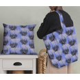 thumbnail image 5 of Soimoi Blue polyester Crepe Fabric Wolf & Landscape Nature Printed Fabric 1 Yard 52 Inch Wide, 5 of 5