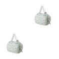 thumbnail image 4 of relayinert Foldable Storage Bag Travel Companion For All Occasions Waterproof Beach Bag blue flower 2Set, 4 of 6