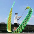 thumbnail image 1 of Green Dragon Poi Silk-like Exercise Dragon Poi, 3D Wu Long Dragon Ribbon Streamer, Flinging The Dragon Spiral Practice Ribbon Streamer For Kids, 1 of 7
