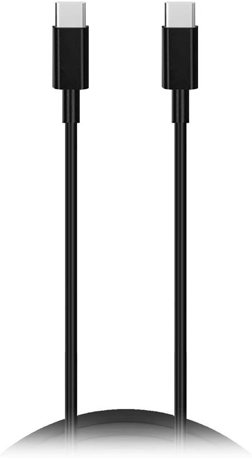 USB Type-C Cable 3.3ft 6A Rapid Charger Quick Cord,Type C to C Cable Compatible Mate 40/30/20 Series, Braided Fast Charging Cable for Find X3/X2/X Series, IQOO NEO5/23/U3x (Black)