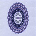 thumbnail image 1 of Ahgly Tapis d'Intérieur Lavable en Machine Carré Lavande Bleu, 5 Pieds Carré, 1 of 7