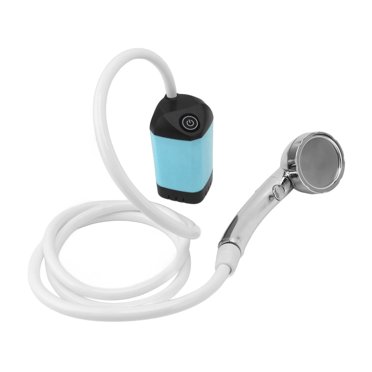 Douche Portable pour le Camping, 3 Vitesses Réglables Pompe Électrique Douche Support Rechargeable Portable 4800mah Douche pour Extérieur Doux
