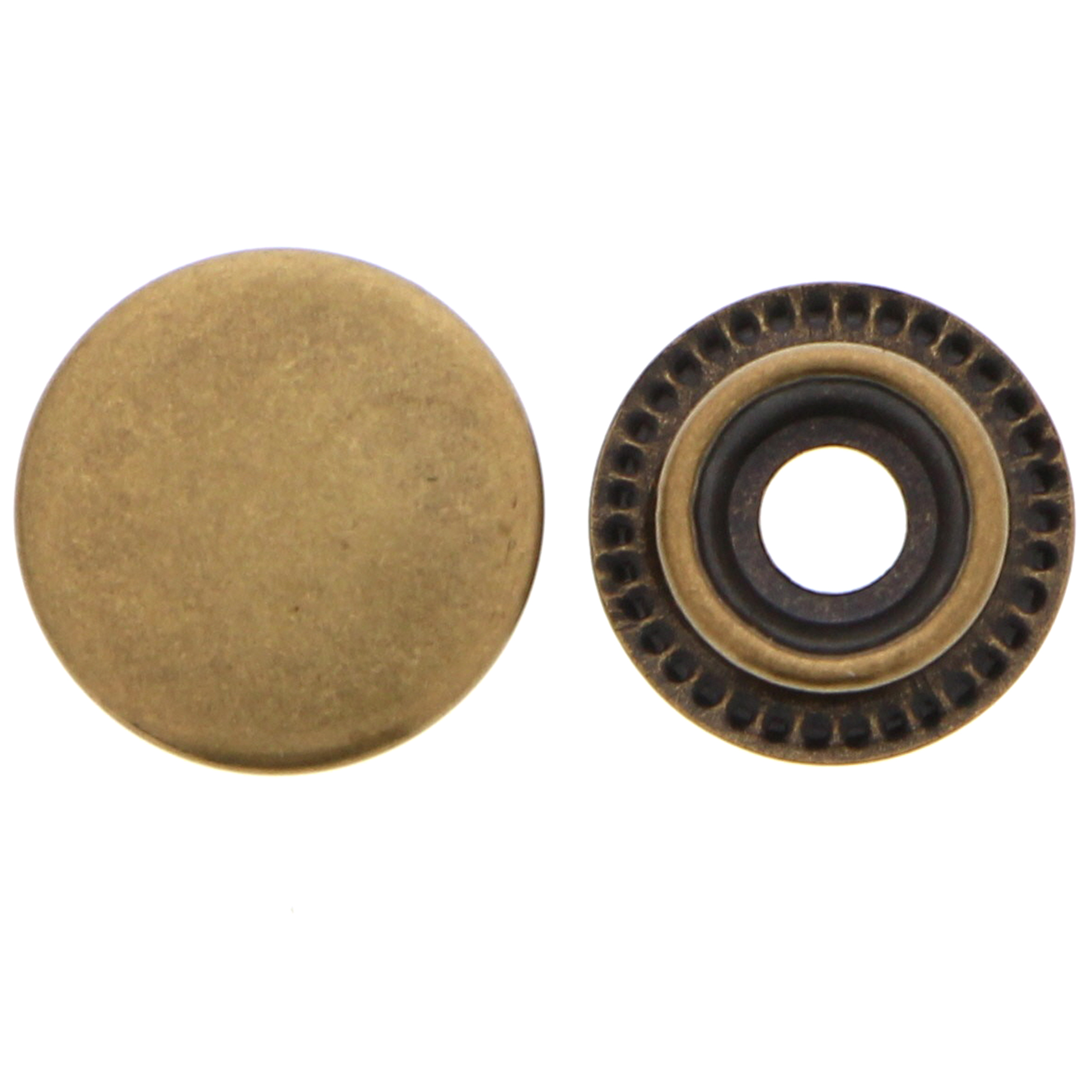 UNIQUE CREATIV Gold Snap Fastener Kit, 15 mm (0.59 in)