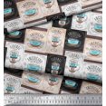 thumbnail image 2 of Soimoi Brown polyester Crepe Fabric Caramel & Americano Coffee Beverages Print Sewing Fabric Yard 52 Inch Wide, 2 of 3