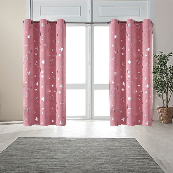 Sokhug Blackout Curtains for Room 1 Panel 52*63 Inch, Grommet Blackout Curtains Thermal Insulated Drapes for Bedroom