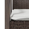 thumbnail image 5 of vidaXL Garden Chairs with Cushions 2 pcs Brown 56.5x57x83 cm Poly Rattan, 5 of 5