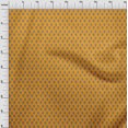 thumbnail image 3 of oneOone Viscose Chiffon Mustard Yellow Fabric Robot Cartoon Sewing Craft Projects Fabric Prints By Yard 42 Inch Wide, 3 of 4