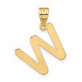thumbnail image 3 of Diamond2Deal 14K Yellow Gold Bubble Letter W Initial Pendant for Women, 3 of 6
