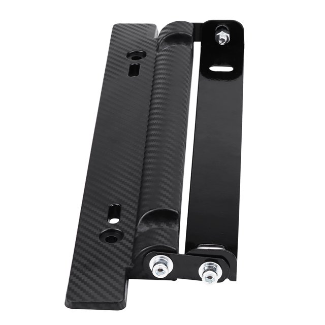 Support de Plaque d'Immatriculation de Voiture, Support de Plaque d'Immatriculation Universel Réglable en Fibre de Carbone Construit pour Durer