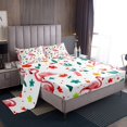 thumbnail image 1 of YST Flamingo Sheets Pink Animal Full Sheet Set For Girls Kids Cute Flower Animal Sheet Set, Wild Animal Bedding Set Botanical Flower Pattern 3D Top Fitted Sheet With 2 Pillow Cases, 1 of 5