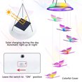 thumbnail image 2 of Qoosea Wind Chime Light, Solar Powered LED Waterproof Color Changing Hanging Lamp Butterfly Windchimes Lights for Outdoor Garden Yard Pathway Decoration, 2 of 5