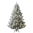 thumbnail image 2 of Holiday Time Concord 7.5' Pre-Lit Regular Full Flocked Quick Set® Simple Shape Pine Christmas Tree - Green, 2 of 10