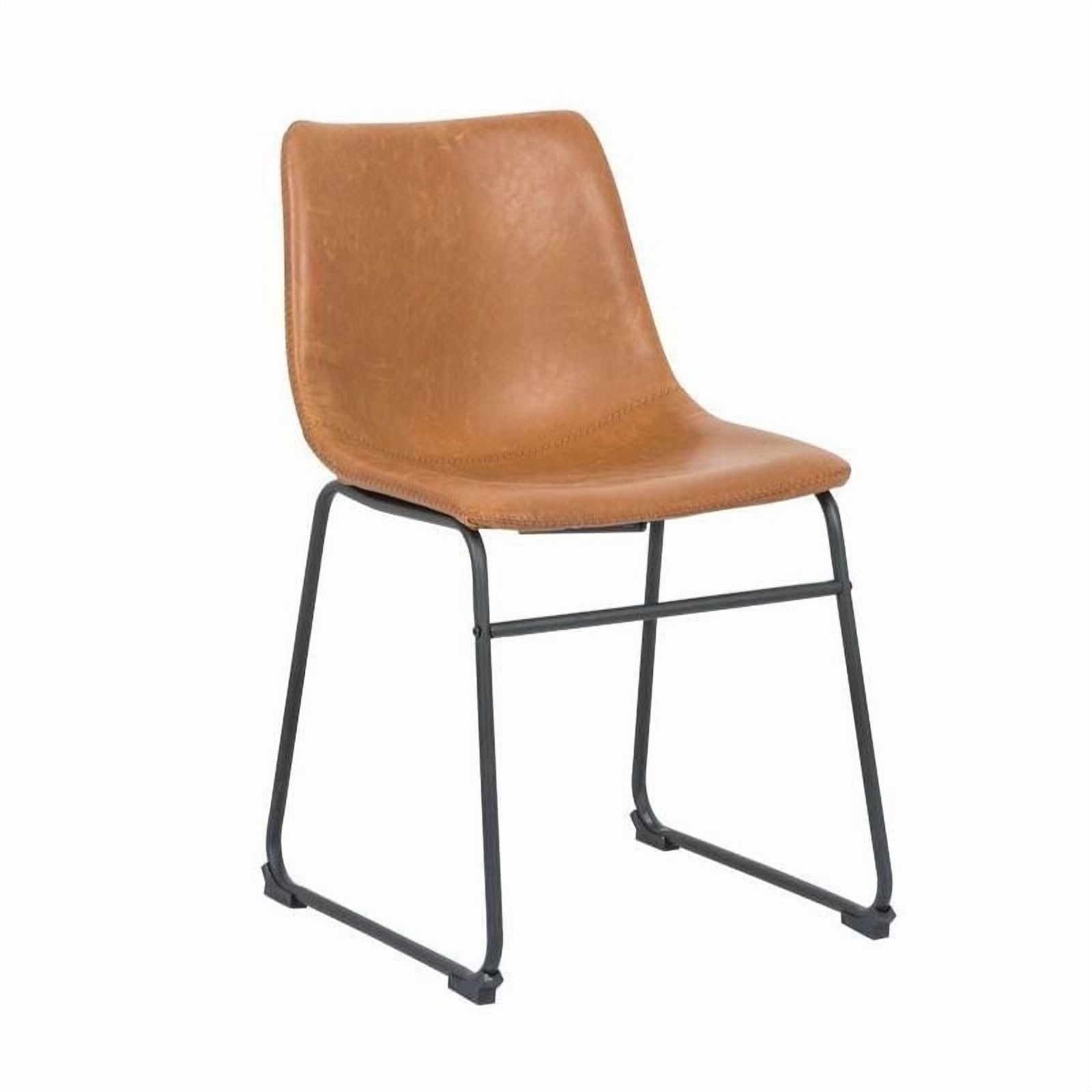 Modern Ani Armless Dining Chairs – Upholstered, Sleek Mid-Century Design, Sturdy Build Set of 2