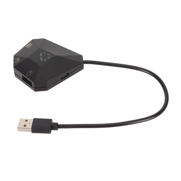 Keyboard Mouse Adapter, Durable Game Controller Adapter Plug and Play Stable Cable Connection Portable Customized Mapping for Game Console