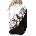 thumbnail image 2 of EQWLJWE Chandails en Molleton pour Femmes en Polaire, Col Rond, Haut Graphique à Fleurs, Manches Longues, Chandail-Over Mignon, Léger, Ample, Costumes d'Halloween en Liquidation, 2 of 4