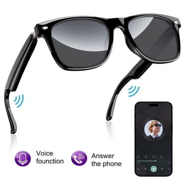 Smart Bluetooth Sunglasses with Speakers, Wireless Audio Sunglasses for Men and Women, Built-in Mic, Hands-Free Calls & Music Touch Control,Voice Assistant Lightweight for Travel Work Business