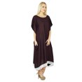 thumbnail image 3 of Bimba Robe Poncho Maxi Kaftan Longue pour Femmes Coupe Ample Robe Poncho en Rayonne Caftan Grande Taille, 3 of 5