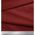 thumbnail image 3 of Soimoi Polyester Crepe Fabric Dot & Heart Small Print Fabric by The Yard 42 Inch Wide, 3 of 3
