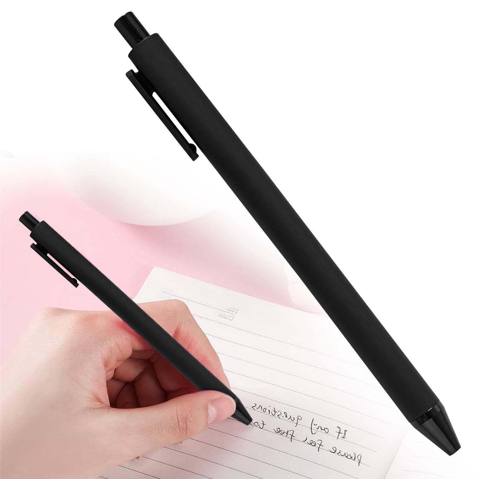 ZTTD 1-Pcs Ballpoint Pen, Comfortable Writing, Retractable Pretty Journaling, Black Ink Medium Point 1.0 mm Gift, Cute Office Supplies for Women