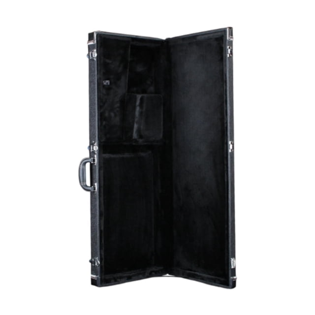 Bunblic Electric Bass Case Instrument Box Portable Locking Latch Dustproof Professional Shock Resistance Wooden Hard Shell Black Lining