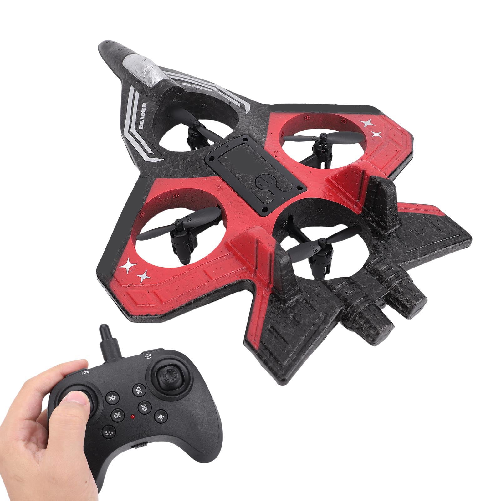 RC Glider, 2.4Ghz Remote Control Airpalne, 4 Engine Thrust, 3 Speeds, 360 Stunts Remote Control Plane Toy with Lights