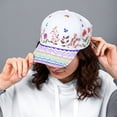 thumbnail image 5 of CRAFTEE Customisable Baseball Cap, -100 % coton - blanc - Adult Size, 5 of 5