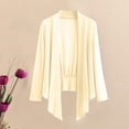 thumbnail image 2 of vdgthytj Womens Cardigan Lightweight Long Sleeve Open Front Mesh Tops Plus Size Casual Solid Color Cardigan, 2 of 3