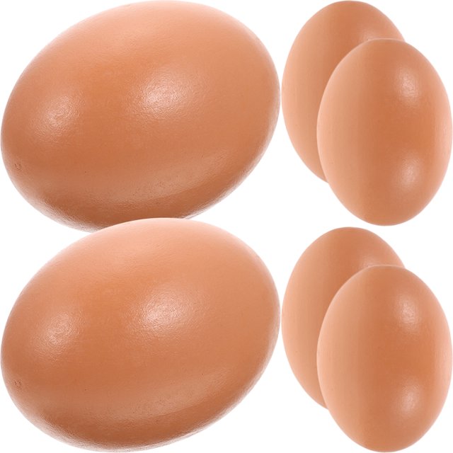 6pcs Decorative Egg Mold Ornament Artificial Egg Model Adornments Photograph Props