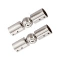 thumbnail image 4 of jifeng 2 Pcs Connecteur de Tringle Salle de Douche Porte en Verre Réglable 19mm Brossé, 4 of 9
