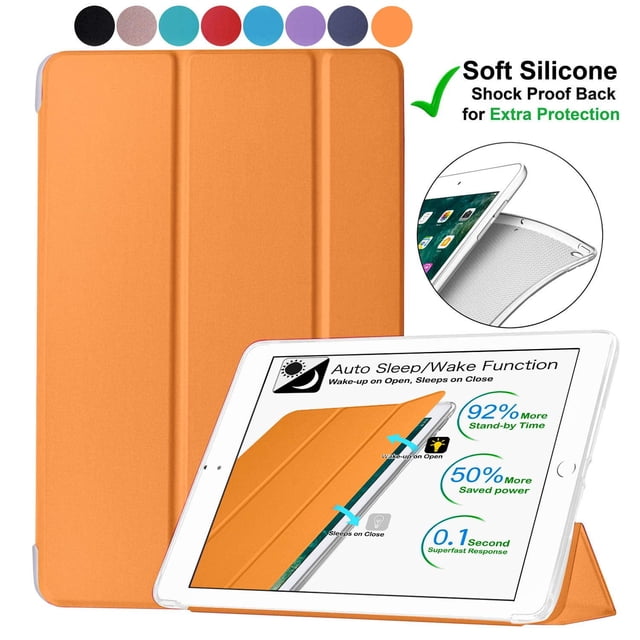 iPad Pro 9.7 Pouces 2016 Étui TPU A1673 MLMP2LL/A MM172LL/A MLMN2LL/A MLMQ2LL/A A1674 A1675 MLMW2LL/A MLMX2LL/A MM192LL/A MLMV2LL/A MLMY2LL/A MLN12LL/A MLPW2LL/A MLPY2LL/A MLN02LL/A - Orange