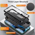 thumbnail image 4 of for Samsung Galaxy S22+ 5G Case, Samsung Galaxy S22+ Phone Case with Built in Kickstand, Shockproof/Dustproof/Drop Proof Heavy Duty Military-Grade Rugged Protective Cover for Samsung Galaxy S22+ 5G, 4 of 8