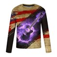 thumbnail image 4 of Meichang T-Shirt à Manches Longues pour Homme en Coton, T-Shirts Graphiques pour Hommes Tendance à Imprimé 3D, T-Shirts Mode à Col Rond, Grandes Tailles, Chemises à Manches Longues pour Hommes, 4 of 5