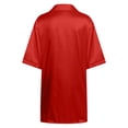 thumbnail image 5 of LOVZFMLL Robes pour Femmes Mini Robe Chemise en Satin Fendue Boutonnée Super Douce Confortable Pyjama Vêtements de Détente, 5 of 5
