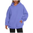 thumbnail image 2 of Mode Quotidienne des Femmes Sweat-Shirts Décontractés à Col Rond à Manches Longues Sweat-Shirts de Couleur Unie Café L, 2 of 5