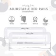 thumbnail image 1 of Dream On Me Adjustable Mesh Bedrail Double Pack, Model #443, 1 of 6