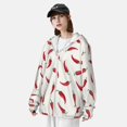thumbnail image 3 of Lsque Chili Pattern UPF 50+ Lightweight Sun Protection Men's Women's Long Sleeve Shirt, Hoodie Performance -X-Large, 3 of 7