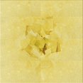thumbnail image 1 of Ahgly Company Machine Washable Indoor Square Transitional Golden Brown Yellow Area Rugs, 4' Square, 1 of 7