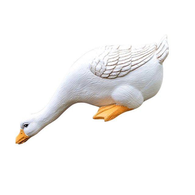 EIMELI Simulation Lovely Duck Figurine Cute Charming Decor Lightweight For Garden Pond Decoration