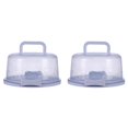 thumbnail image 1 of (Lot de 2) Rinsvye Boîte à Gâteau Portable Contenants de Rangement pour Gâteau pour Riz et Cupcake Porte-Gâteau Rangement Contenants Alimentaires Contenant pour Gâteau Tarte, 1 of 4