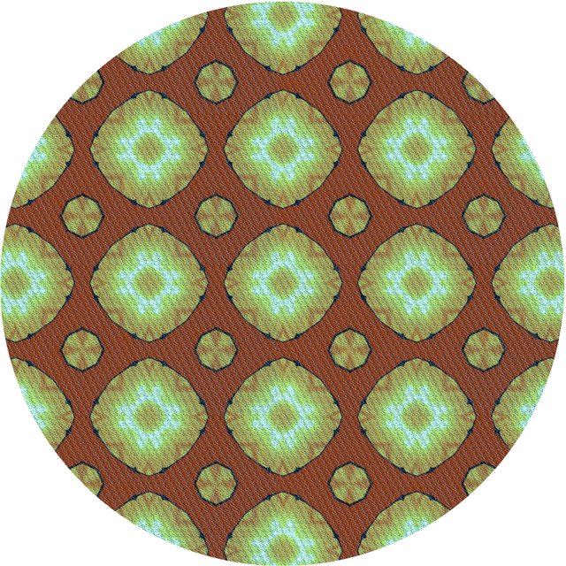 Ahgly Company Tapis de Zone Rond d'Intérieur Lavable à la Machine, Style Transitionnel, Jaune-Vert, 5 Pieds Rond