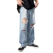 Product Classification Men's Jeans | Product Title Pants Trousers Jeans Men's Plus-Size Loose Leg Fashion Street Wide Fit