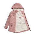 thumbnail image 2 of Veste d'Hiver à Capuche en Laine d'Agneau pour Femme Blouson en Coton Femme, 2 of 5