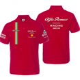 thumbnail image 1 of 2025 New F1 Racing Suit Alfa Romeo Short-sleeve Polo Shirt Top Summer Men's Clothes Overalls Red, 1 of 2