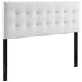 thumbnail image 1 of Pemberly Row King Biscuit Tufted Performance Velvet Headboard in White, 1 of 7