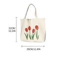 thumbnail image 3 of EGNMCR Organisateurs et Rangement de Garde-Robe, Malles de Rangement et Sac Nouveau Sac à Riz Portable Littéraire Mignon Sac à Main de Sortie Sac Boîte à Lunch Sac bento Rangement, 3 of 3